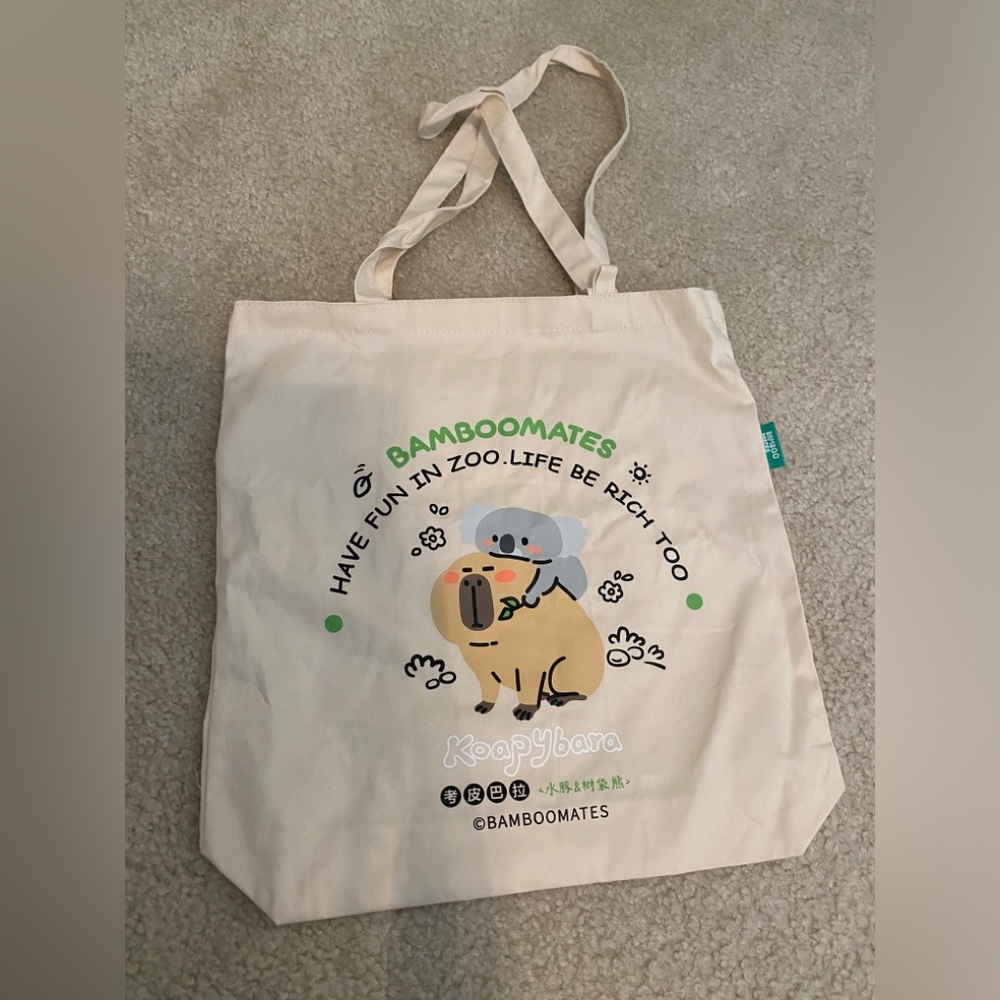 Capybara Canvas Tote Bag